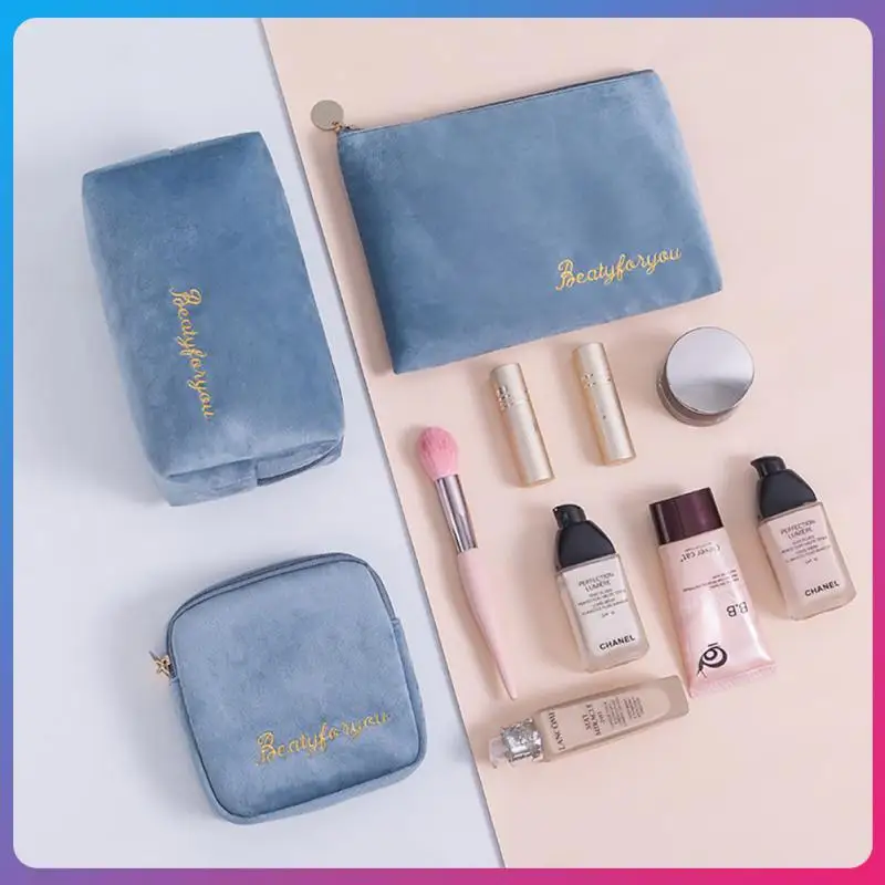 

Travel Flannel Four Styles Makeup Bag Toiletries Bag Bath Supplies Storage Bag Waterproof Travel Cosmetic Bag Wash Beauty Kit