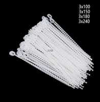 100pcs white bead nylon strap can be reused and can be loosened to fix the strap round bead nylon strap 3x100mm 3x150mm 3x180mm
