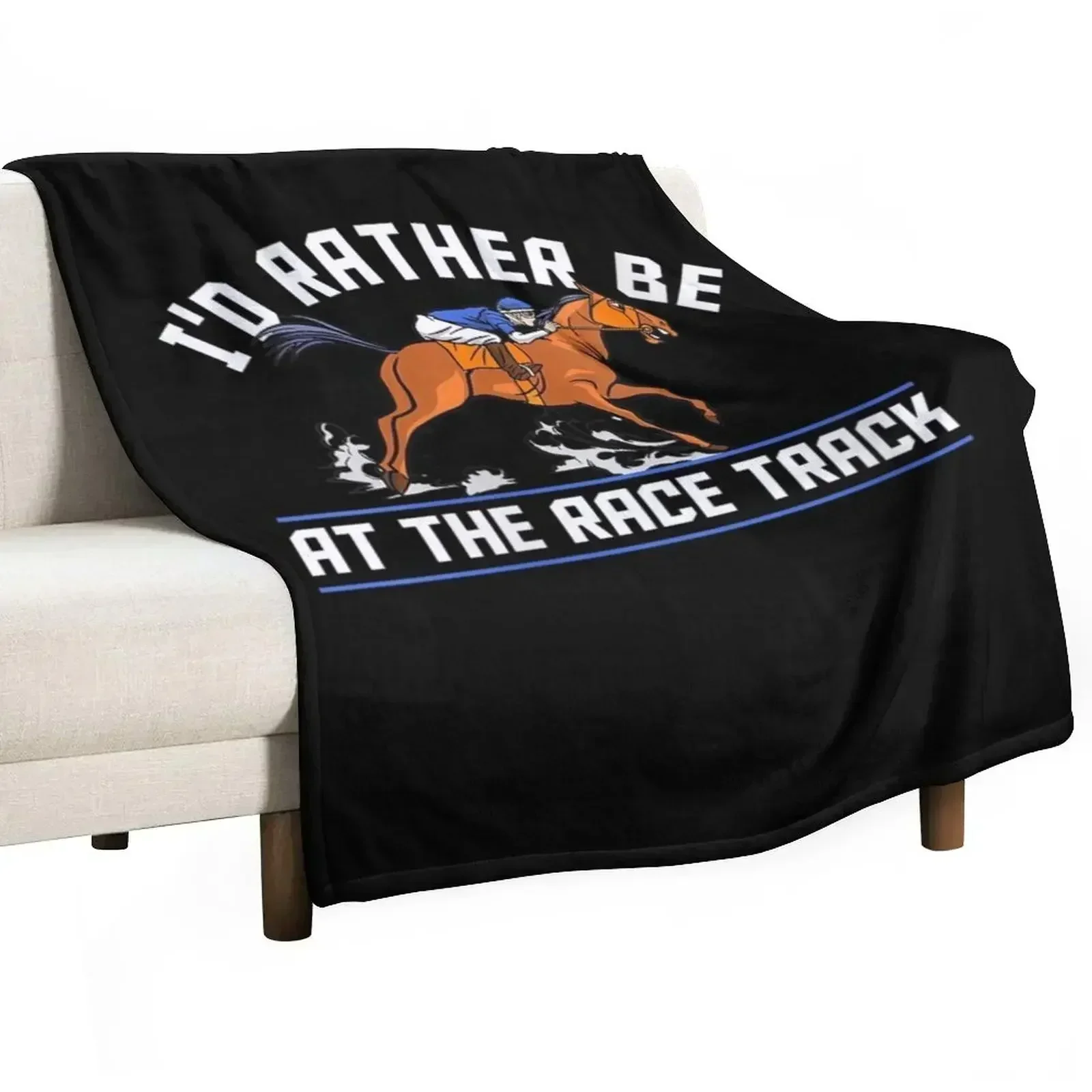 Одеяло Id Rather Be At The Race Track мягкие одеяла