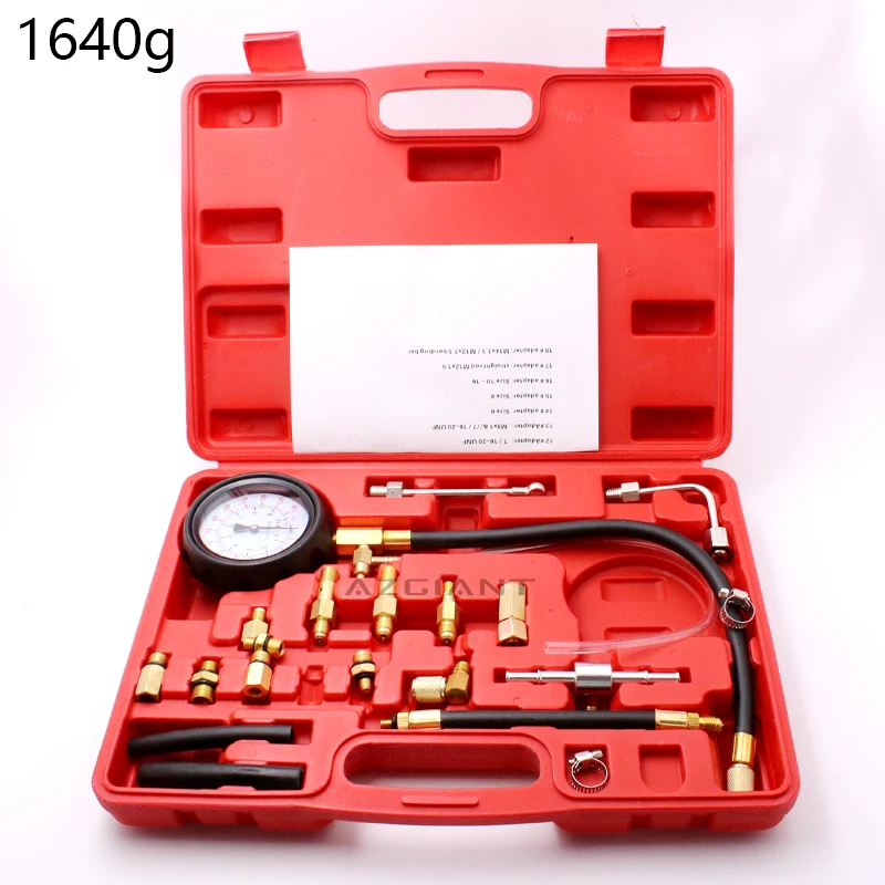 

0-140 PSI Fuel Injection Pump Injector Tester Pressure Gauge Gasoline Fuel Pressure Detection Tools