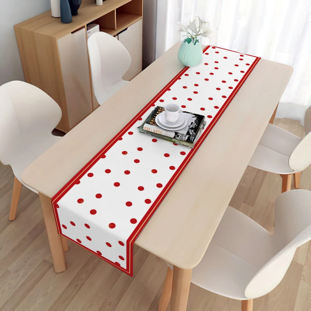 

Table Runner Christmas Flax TV Cabinet Decorative Cloth Modern Wedding Decor for Dining Table Christmas Party Home Decorations