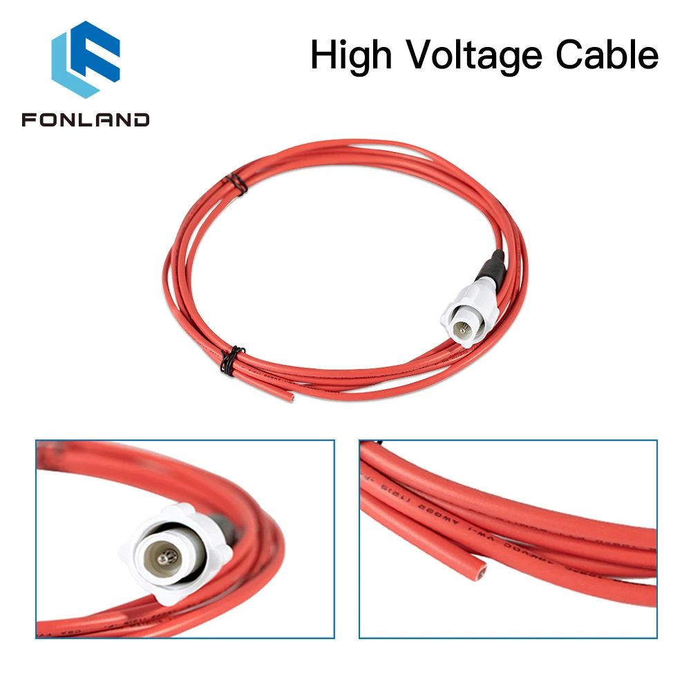 FONLAND High voltage Cable 1.5M Length for CO2 Laser Power Supply and Laser Tube Laser Engraving and Cutting Machine enlarge