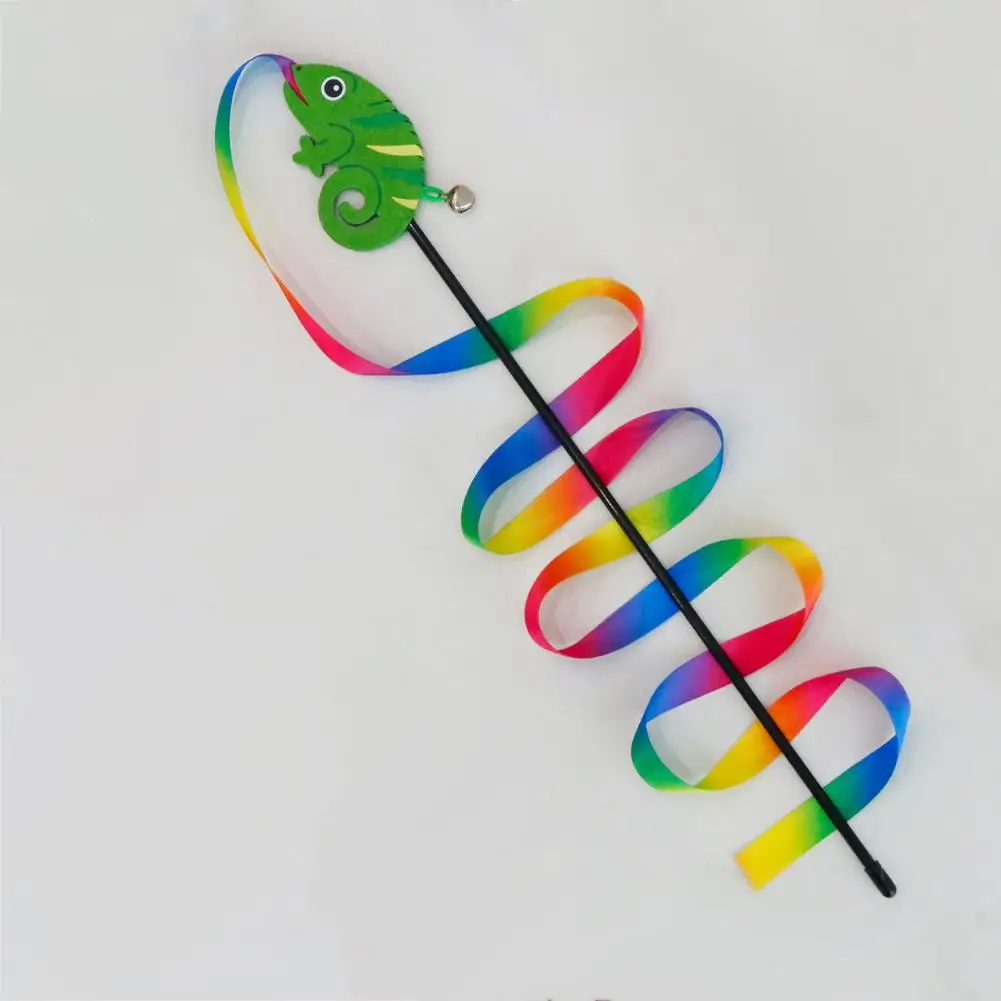 Интерактивная игрушка-дразнилка для кошек с дизайном слона-хамелеона снимает