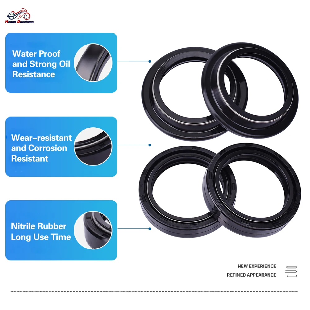 

41x54x11 Front Fork Oil Seal 41 54 Dust Cover For Harley Davidson FXST/I 1450 Softail Standard FXSTB 1450 Softail Night Train