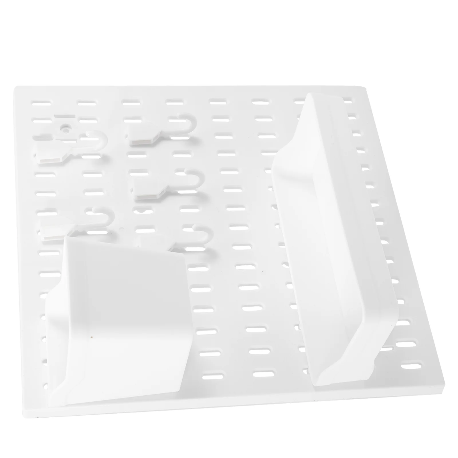 

Peg Board Rack Office Storage Shelves Door Back Pegboards Kitchen Wall Organizer Plastic