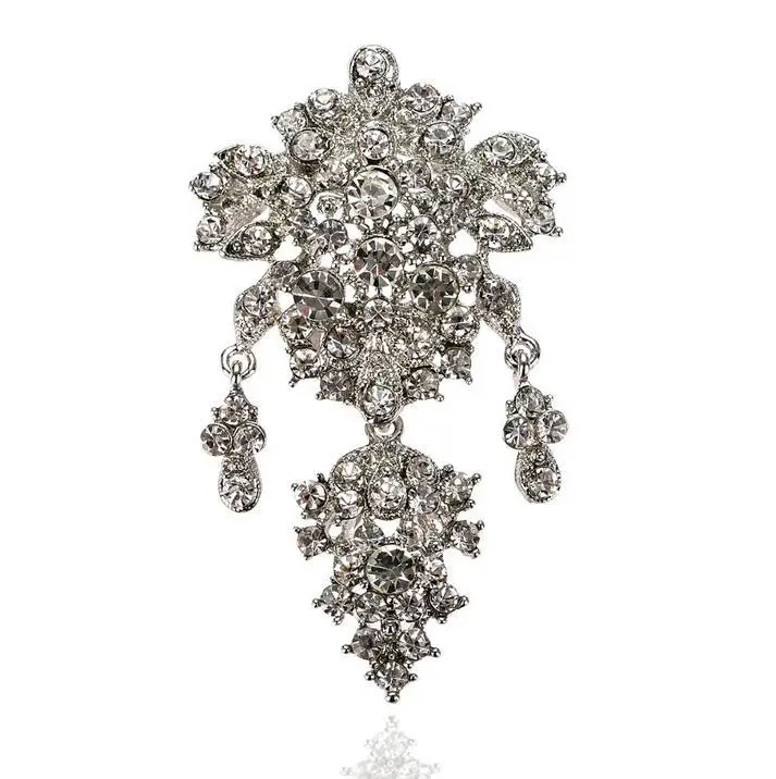 Европейская и американская полная брошь с бриллиантами свадебная ювелирные