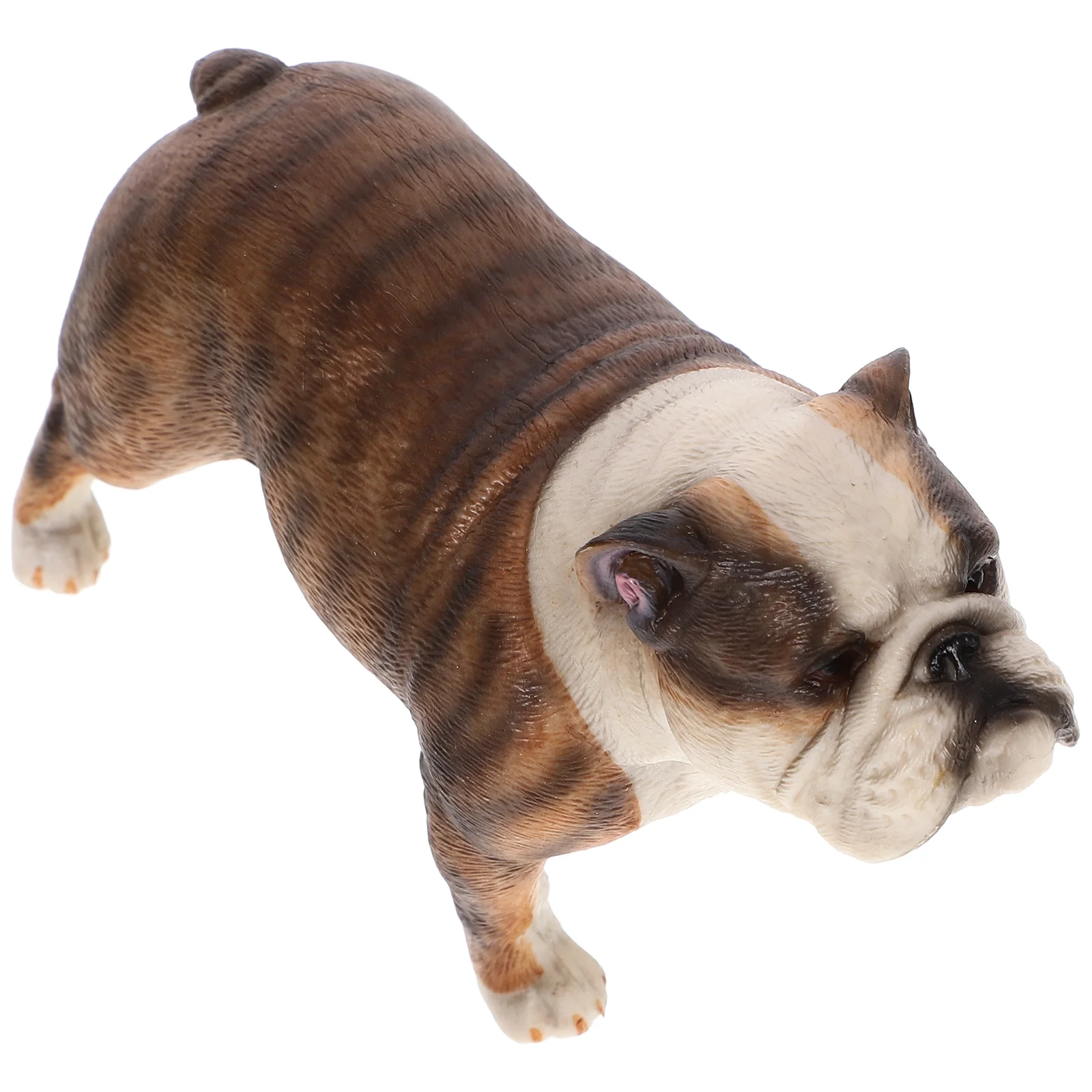 

Bulldog Statue Decorative Dog Statue Desktop Dog Figurine Realistic Puppy Model