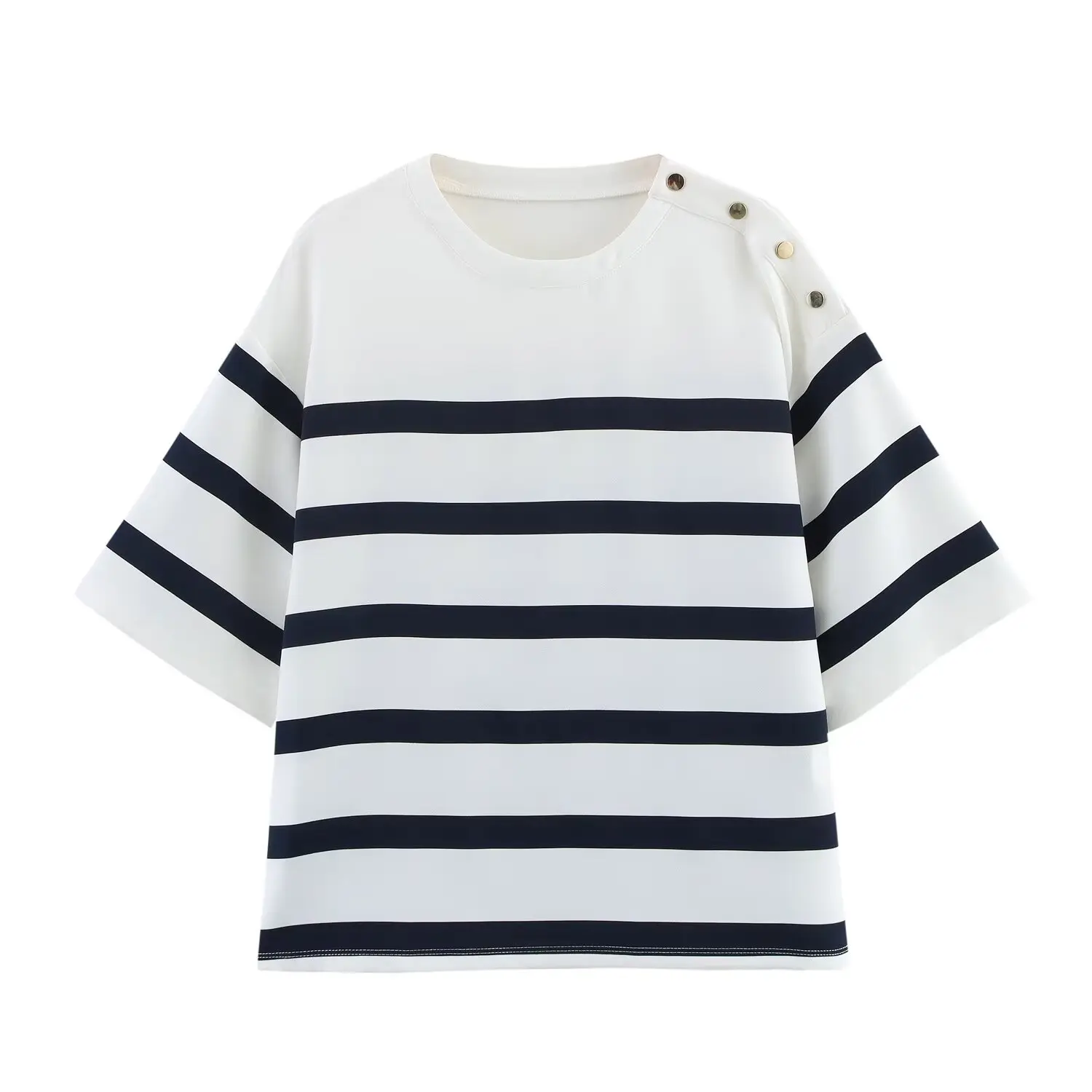 BM &amp MD ZA женская полосатая футболка с коротким рукавом и шорты комплект