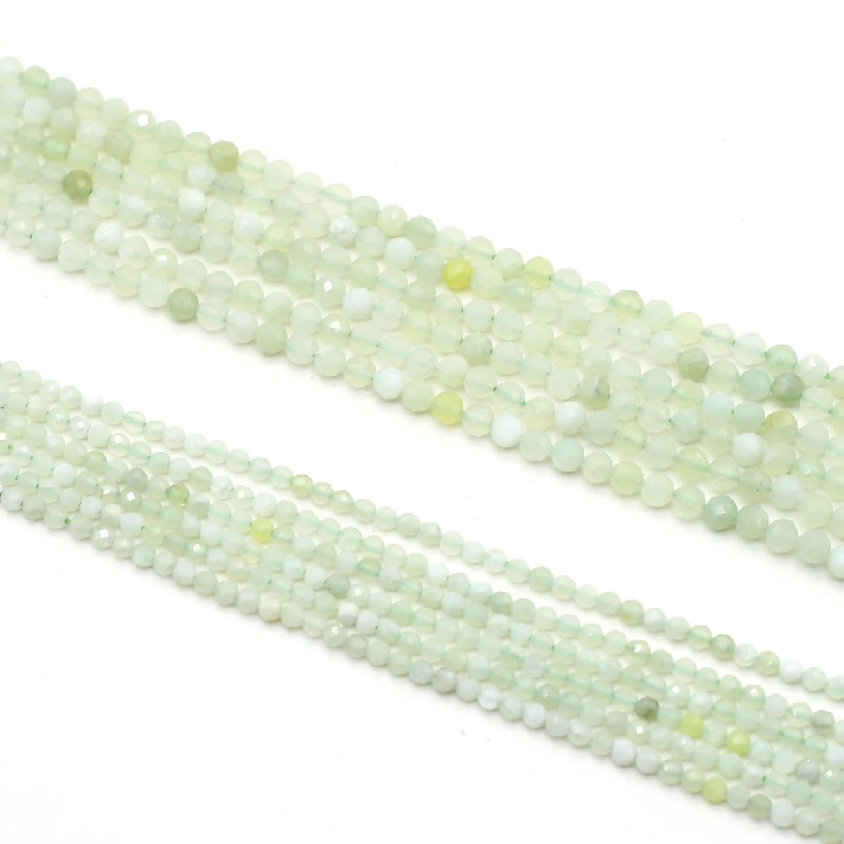 

Natural Round Stones Beads Faceted Prehnite Loose Spacer Beads for Jewelry Making DIY Women Bracelet Necklace Accessories 38cm