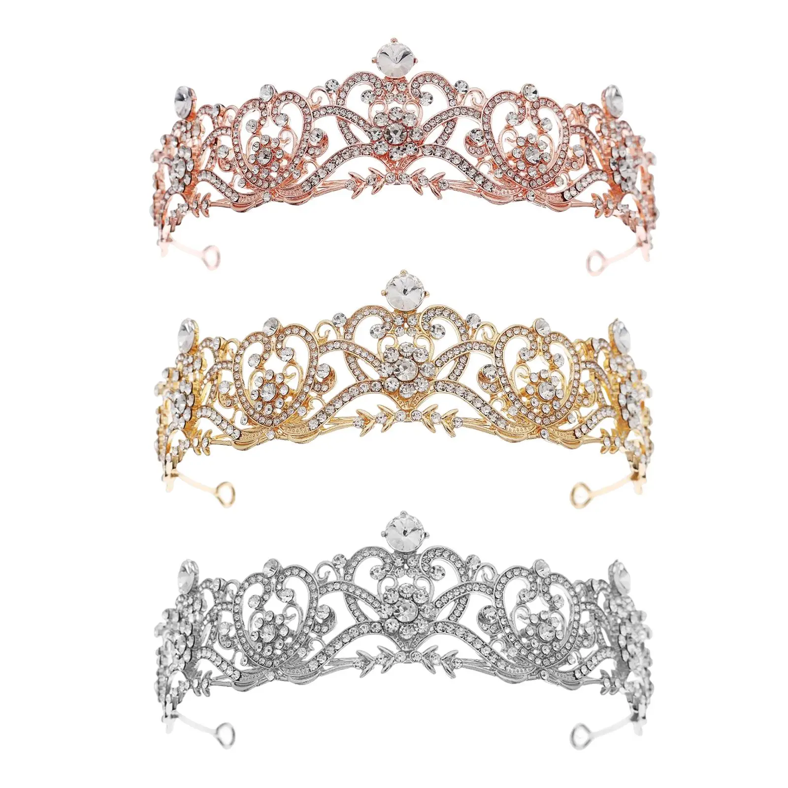 

Wedding Bride Tiara for Women and Girls, Pageant Tiara Headband, RhinestBridal Crown for Brides