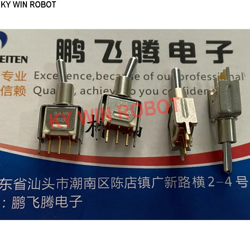 

Original American T101LH9V3BE miniature toggle switch 3 feet 2 gears with bracket rocker rocker switch