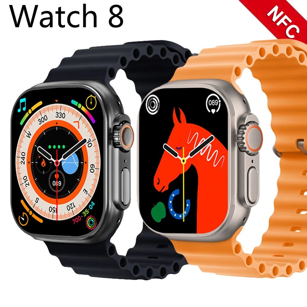 

2023 Smart Watch Women Ultra Series 8 NFC Smartwatch Men Bluetooth Call Waterproof Wireless Charging HD Screen for Apple Watch 8