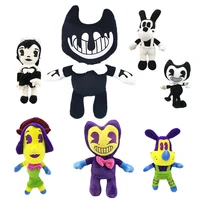 new horror bendy plush toys cute cartoon dog plush doll 25 30cm colorful soft stuffed plushie gift for game fans children kids