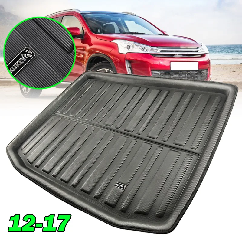 

Tailored Boot Cargo Liner Tray Trunk Mat Floor Luggage Tray For Citroen C4 Aircross Peugeot 4008 2012 - 2017