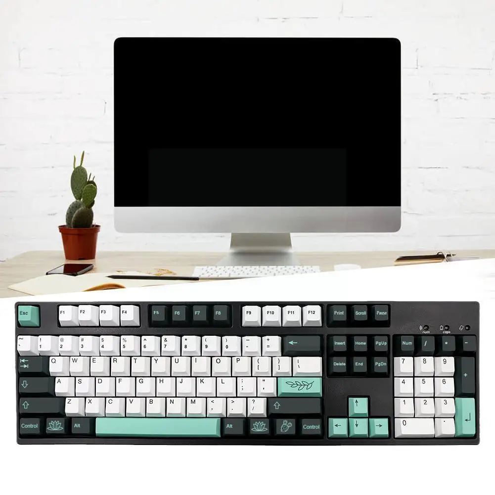 

137 S Pbt Dye Subbed Cap For Mechanical Board Gmk Botanical Caps Profile With Iso Enter 6u 6.5u 7u Spacebar M5 G1p2