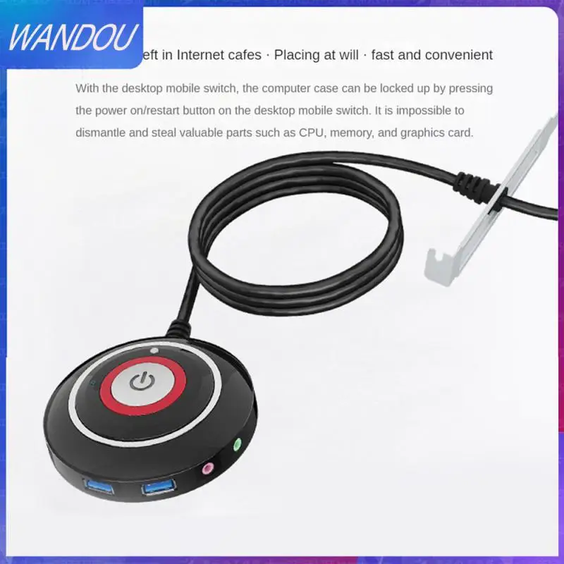 

Can Be Attached To The Desktop Usb Interface The Bottom With Adhesive Internet Bar Anti-theft Button Extension Cord Boot Button