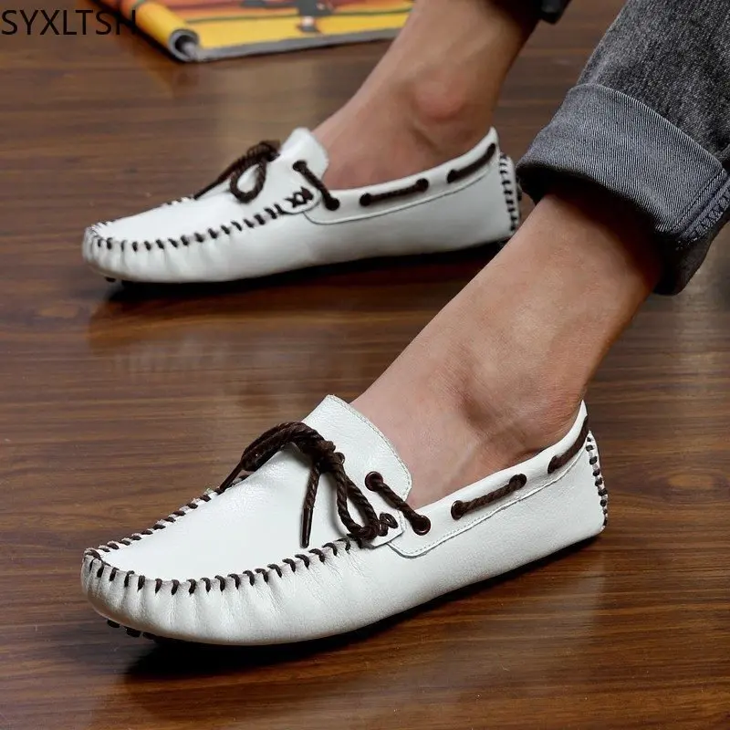 

Туфли мужские кожаные без шнуровки, лоферы, роскошные брендовые, повседневная обувь для офиса, 2023