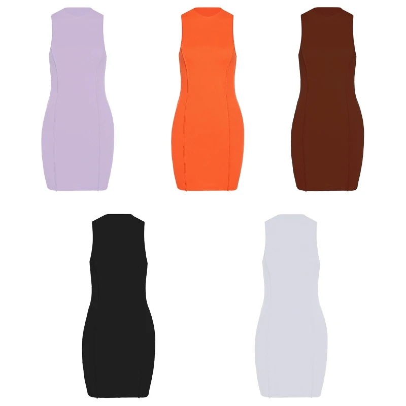 

Летнее облегающее короткое платье, однотонное повседневное мини-платье для молодых девушек, женщин, 10CD