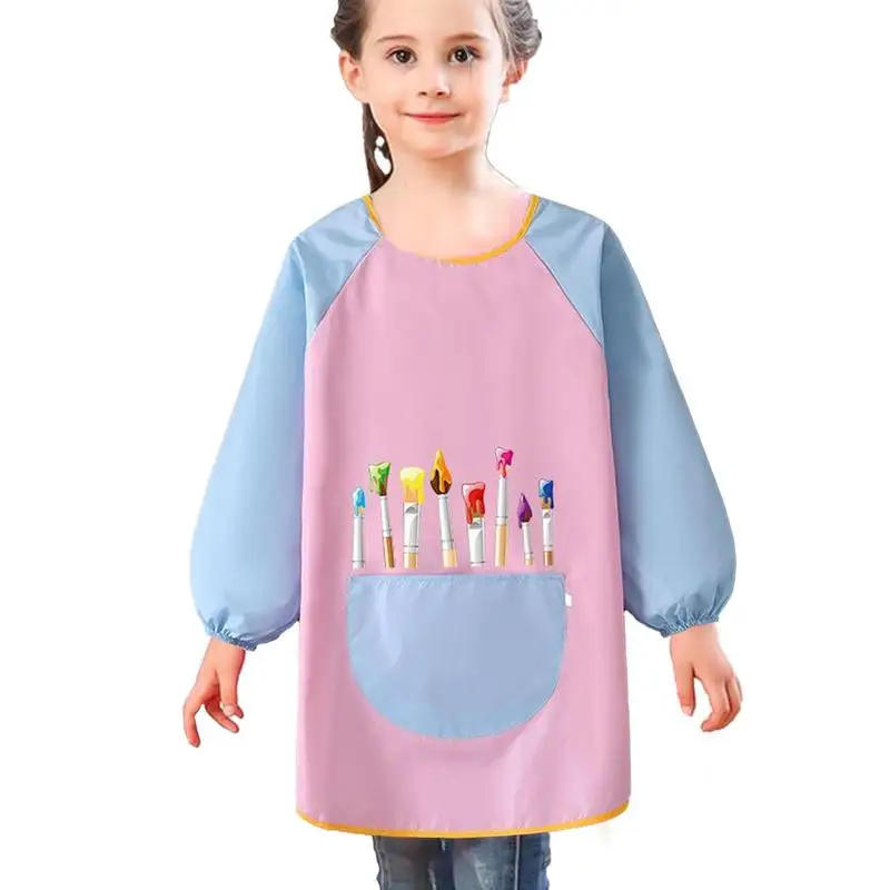 

Kids Art Smock Kids Quick Drying Polyester Smock For Art Students School Home Studio Apron For Painting Writing Cooking Pottery