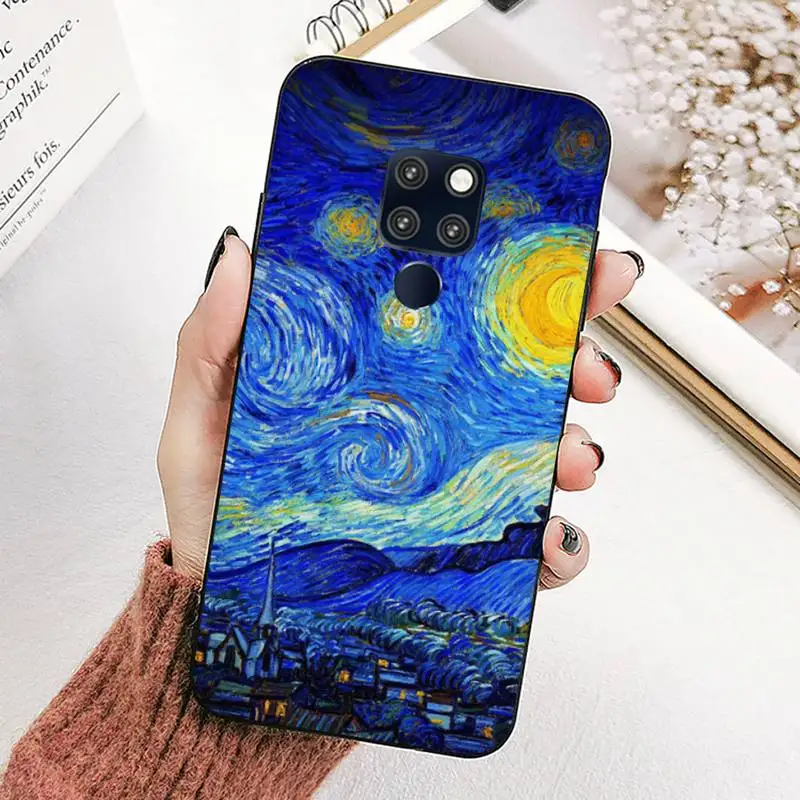 Чехол для телефона с картиной Ван Гога маслом Huawei Mate 20 10 9 40 30 lite pro X Nova 2 3i 7se |