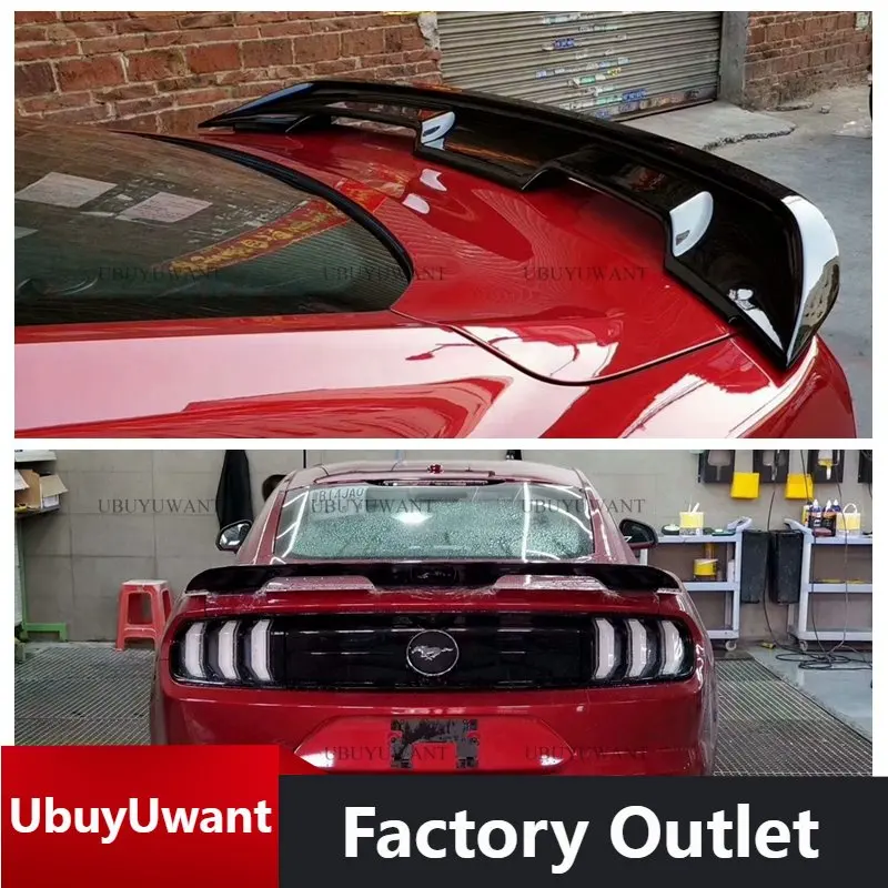 

EPFBSQP ABS UNPAINTED/CARBON Color CAR REAR WING TRUNK LIP SPOILER FOR Ford Mustang Shelby GT500 2015 2016 2017 2018 2019 2020