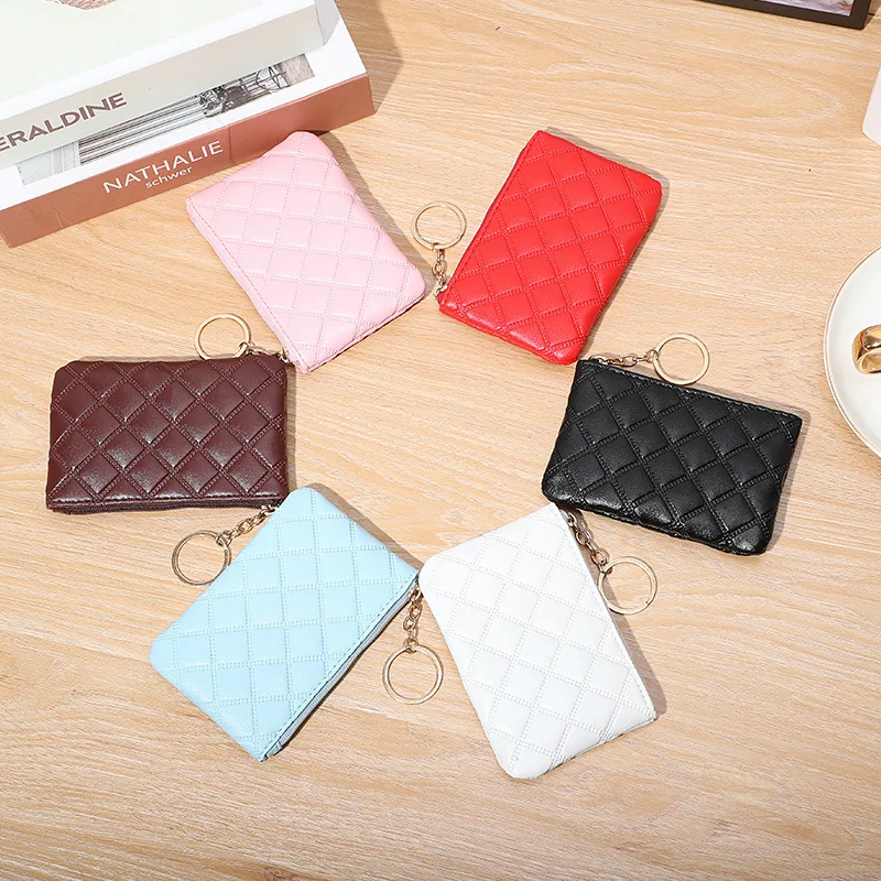 

Hot selling wholesale small bag ladies purse women and men purse holding bag key coin card bag