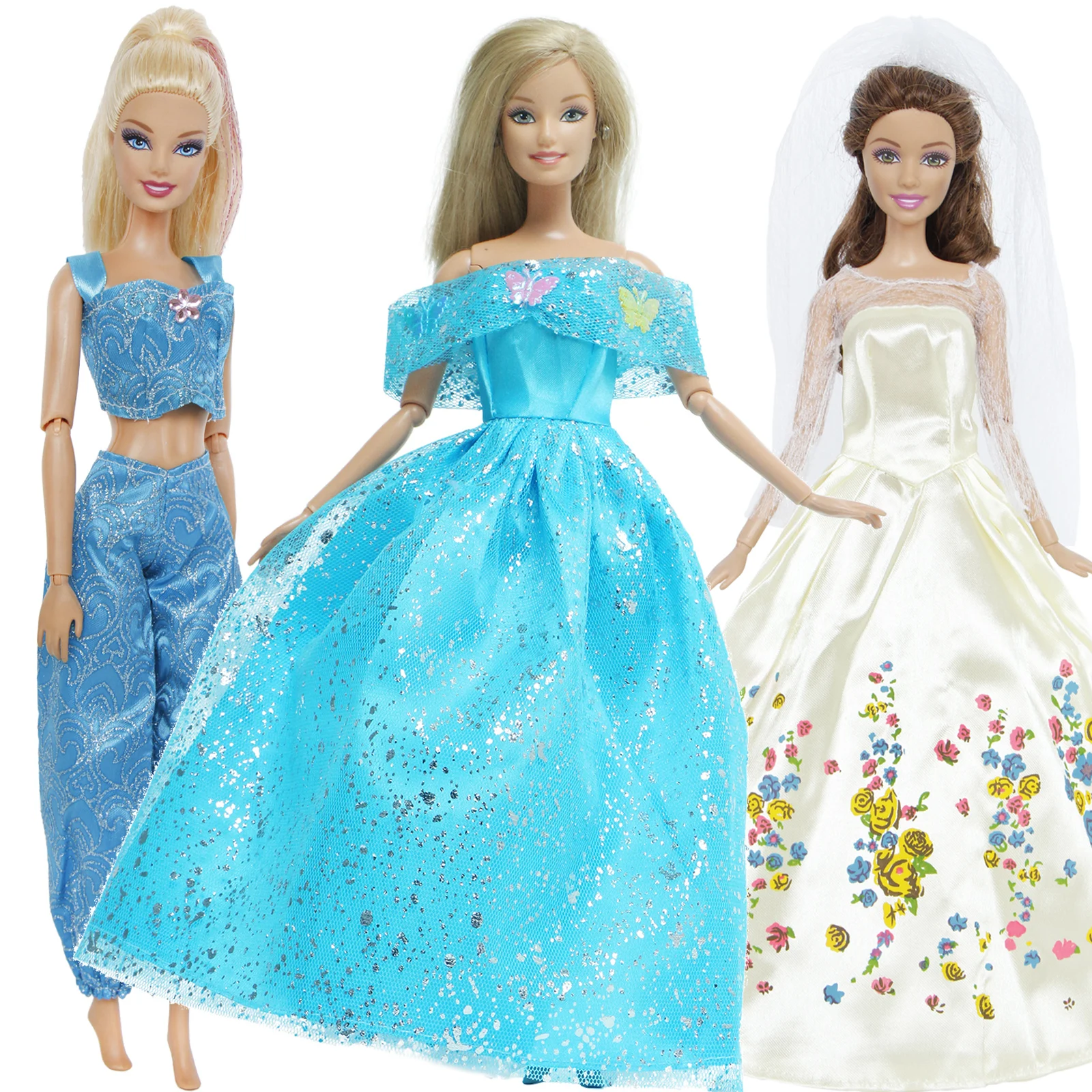 Классический 3 комплекты сказочной принцессы платья для костюмированной