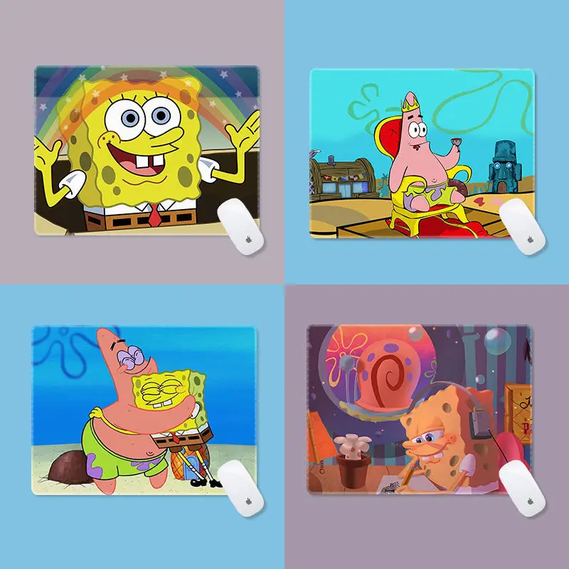 

Spongebob Squarepants Patrick Star Kawaii Small Mouse Pad Cartoon Student Desk Pad High-Value Thickened Office Keyboard Pad