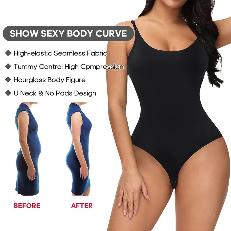 Sexy Backless Body Shaper Bodysuit Women Seamless High Elastic Shapwear Tummy Control Waist Trainer Shaper Slimming Underwear