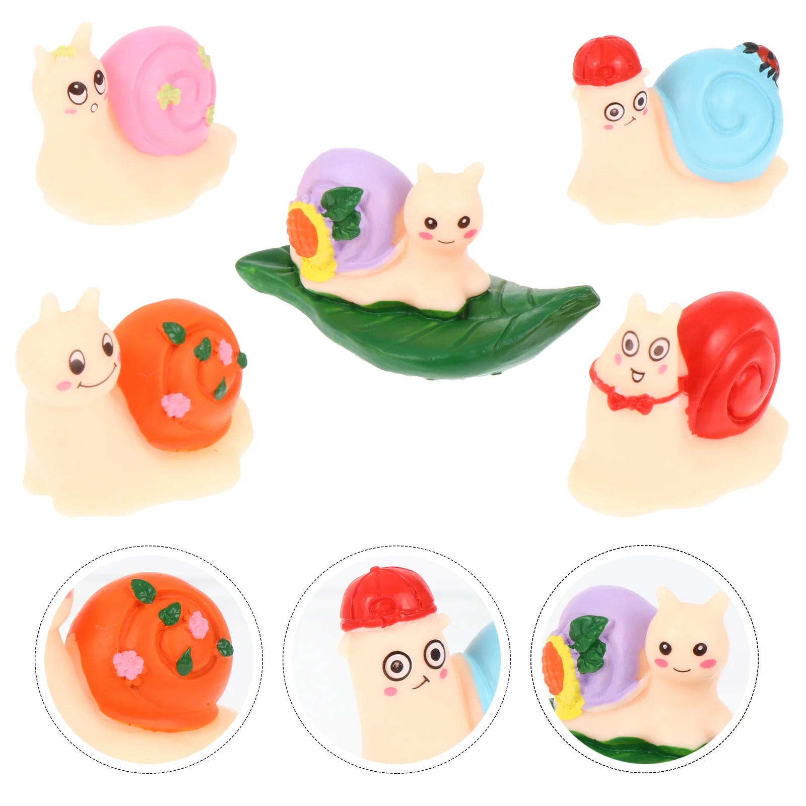 

Snail Simulation Garden Decor Snails Ornaments Model Yard Adornment Ornament Miniatures Fairy Micro Landscape