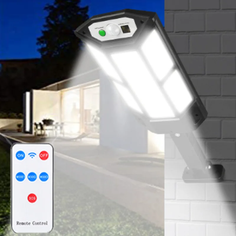 

1 шт., Светодиодный Уличный настенный светильник на солнечной батарее, IP65, водонепроницаемый Ландшафтный декоративный светильник для дорож...