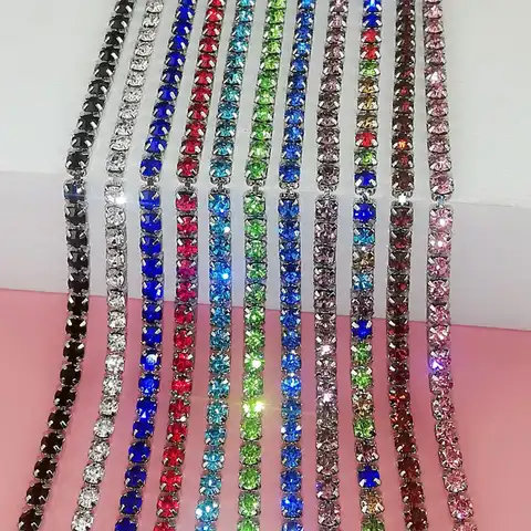 1Pair New Colorful Crystal Metallic Sexy Rhinestone Bra Straps For Women Elegant Crystal Bra Shoulder Lingerie Accessories