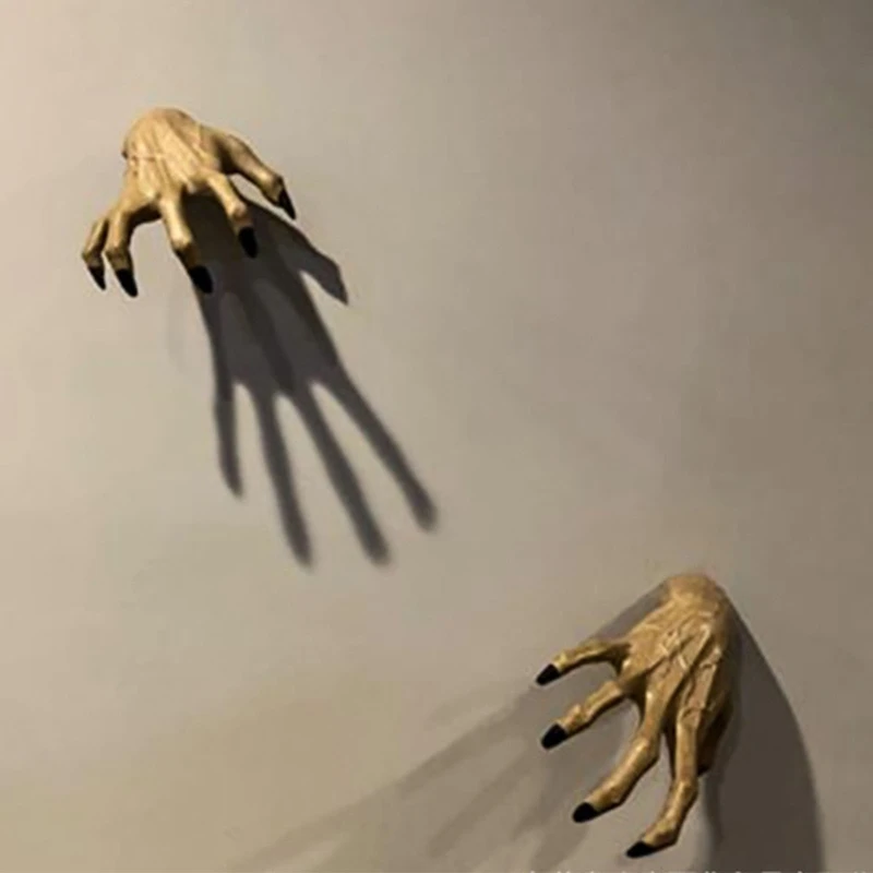 

Halloween Devil Claws Creative Hanging Resin Ghost Hand Figurine Ornament for Home Bar Haunted House Decoration Props B03E