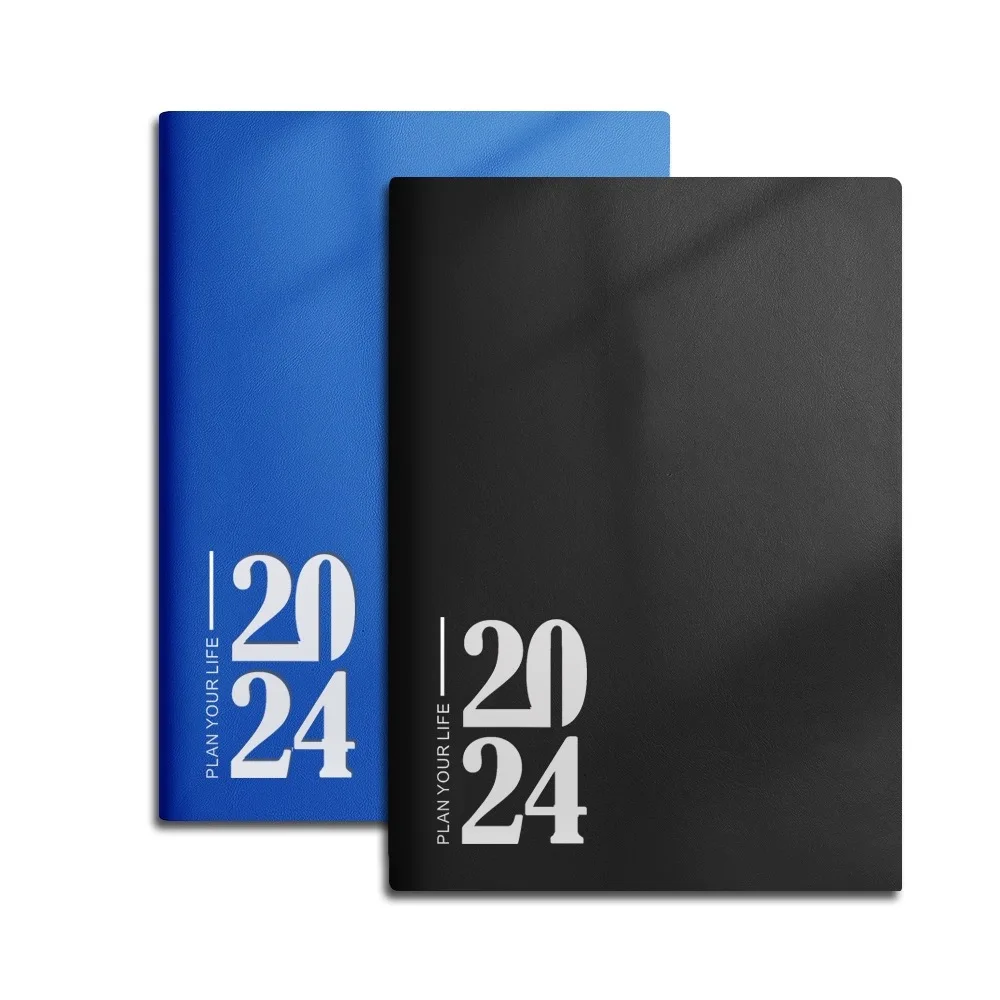 

Agenda 2024 Planner Notebook A5/A4 365 Days Notepad Diary Notebook Day/Week/Month/Year Planner Office Back to School Stationery