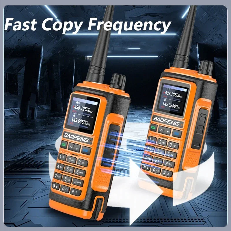 Baofeng UV-17 Pro Max GPS Walkie Talkie Six Bands AM 108-136 МГц Type-C Зарядный фонарик NOAA Радиолюбитель