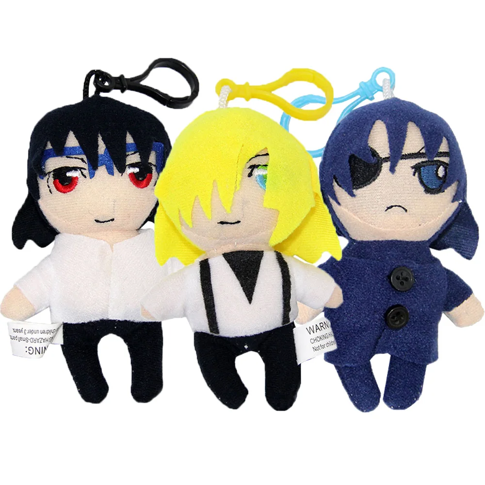 12 см аниме черный Батлер улыбка Себастьян и небесно-голубой фигурки мягкая