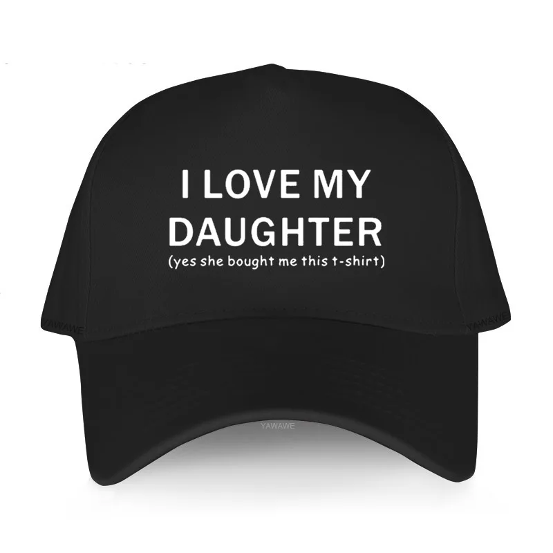 

Новинка, брендовая шляпа yawawe унисекс, уличные кепки для гольфа «Я люблю мою дочь», мужская модель, классический стиль, рыболовные кепки