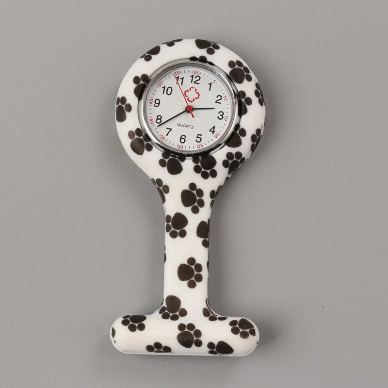 Factory Wholesale Silicone Nurse Watch Water Transfer Silicone Nurse Table Cute Portable Nurse Table Gift Pocket Lady Watches