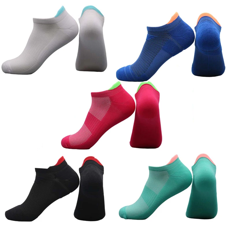 5Pairs New Spring Men's Socks AnkleThick Knit Sports Sock Outdoor Fitness Breathable Quick Dry Wear-resistant Short Running Sock