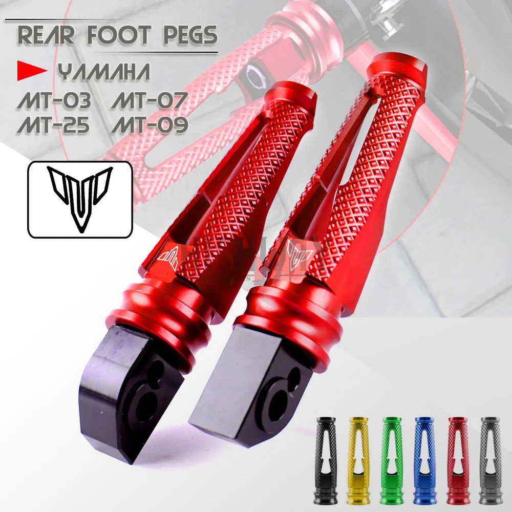 

Motorcycle CNC Aluminum Rear Passenger Footrests Foot Rests Foot Pegs For YAMAHA MT-03 MT-25 MT-07 MT-09 MT03 MT09 MT07