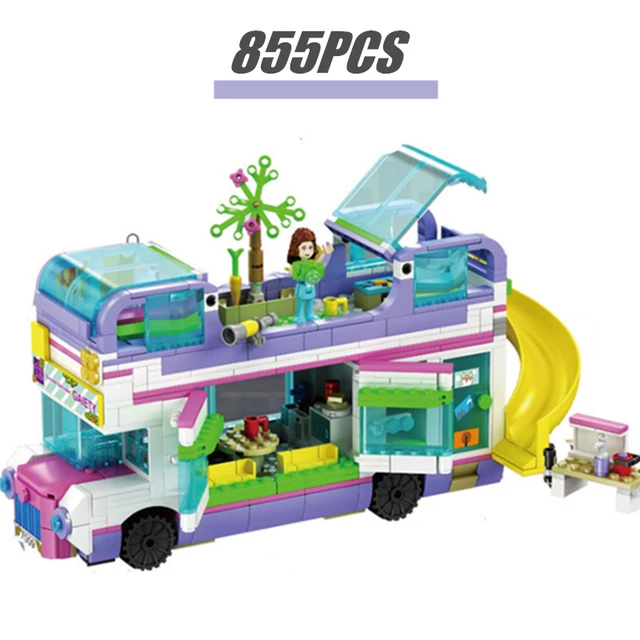 

Friends bus Heartlake City Playground Building Blocks Bricks 41325 41395 41423 41424 Education Sets Toys Girls Gift Kid