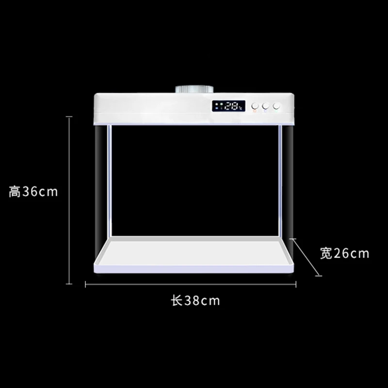 Стеклянный Водонепроницаемый умный аквариум современная маленькая Экологичная