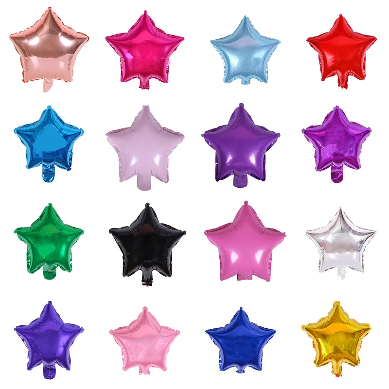 10/20Pcs 18 inch Star Color Aluminum Foil Balloons Inflatable Helium Globo Wedding Birthday Baby Shower Party Decor Supplies