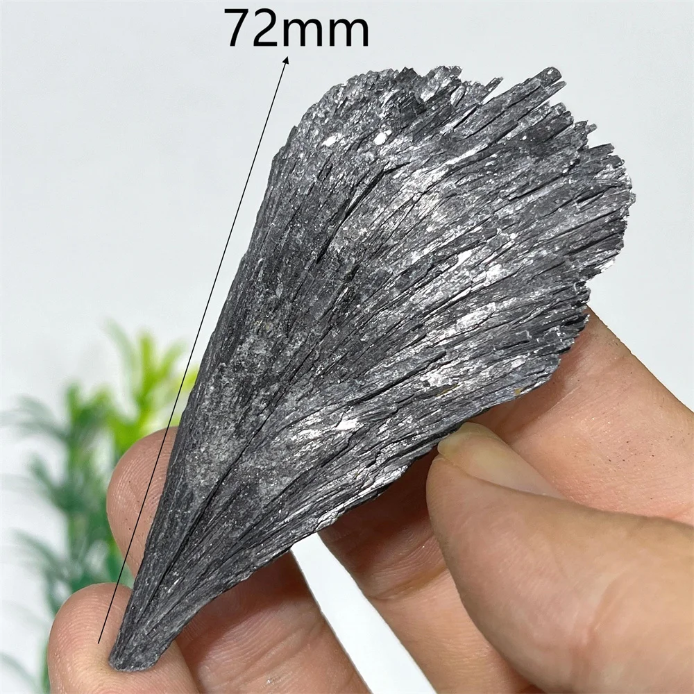 Черный турмалин перо образец Сырье камень кварц драгоценный натуральный