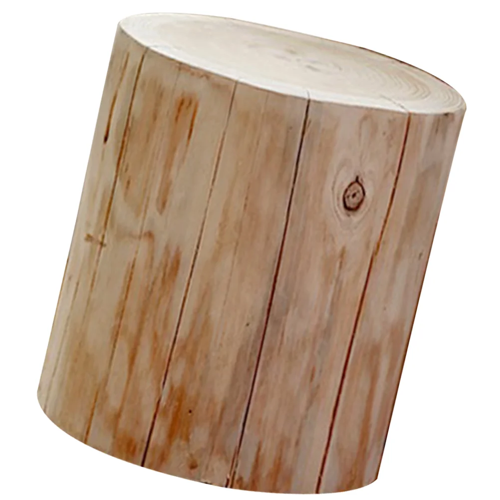

Solid Wood Stool Shoe Changing Outdoor Step Stools Mini Wooden Artistic Root Carving Small Decorative