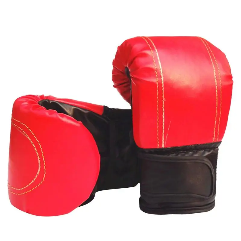 

Punching Bag Gloves PU Kickboxing Gloves For Men With Multilayer High-density Liner Punching Gloves Better Grip For Boxing