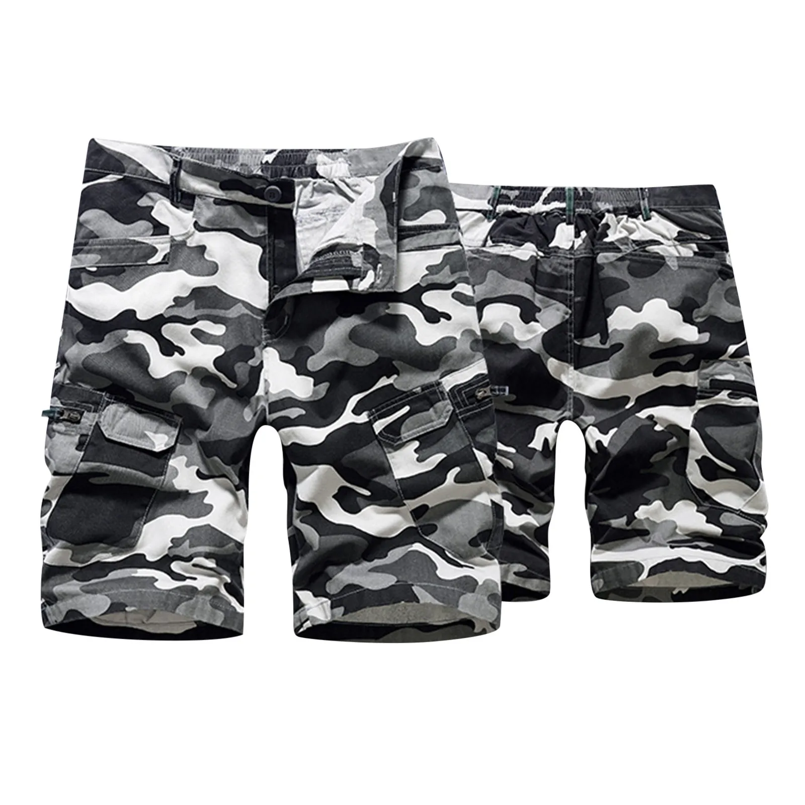 

Mens Wild Cargo Pants Outdoor Fashion Mens Camouflage Shorts Colour Multi Zipper Tooling Casual Shorts Buckle Pocket Boy Apparel