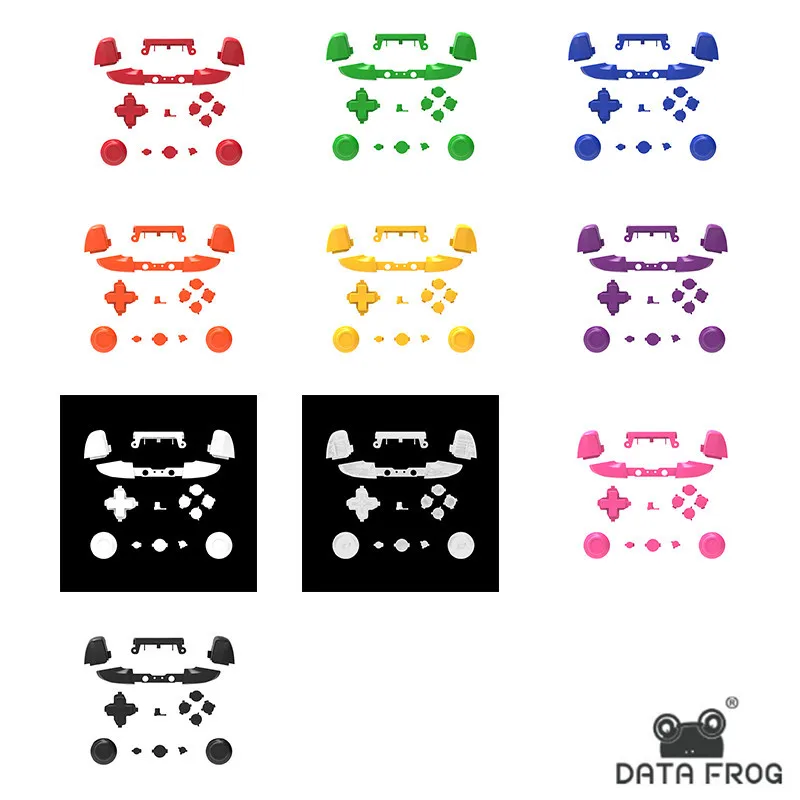 

DATA FROG, 10 цветов, однотонный задний бампер RT LT, триггерные кнопки, набор для Мода для XBOX one, тонкий контроллер, аналоговая палка Dpad