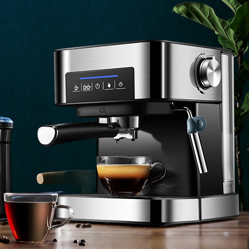 

850 л Вт итальянская кофемашина маленькая полуавтоматическая Паровая пена высокого давления для офиса 20 бар CM6863 штепсельная вилка европейск...