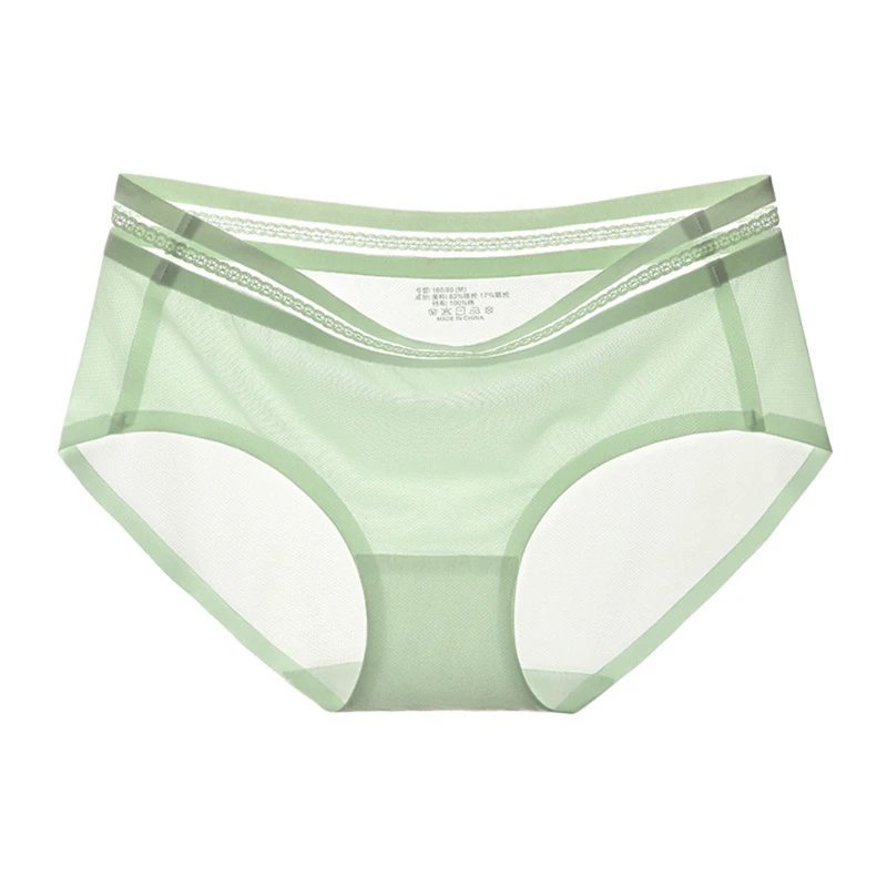 

Women's Cotton Underwear Sexy Lace Panties High Waist Solid Color Underpants Seamless Women's Briefs Female Lingerie